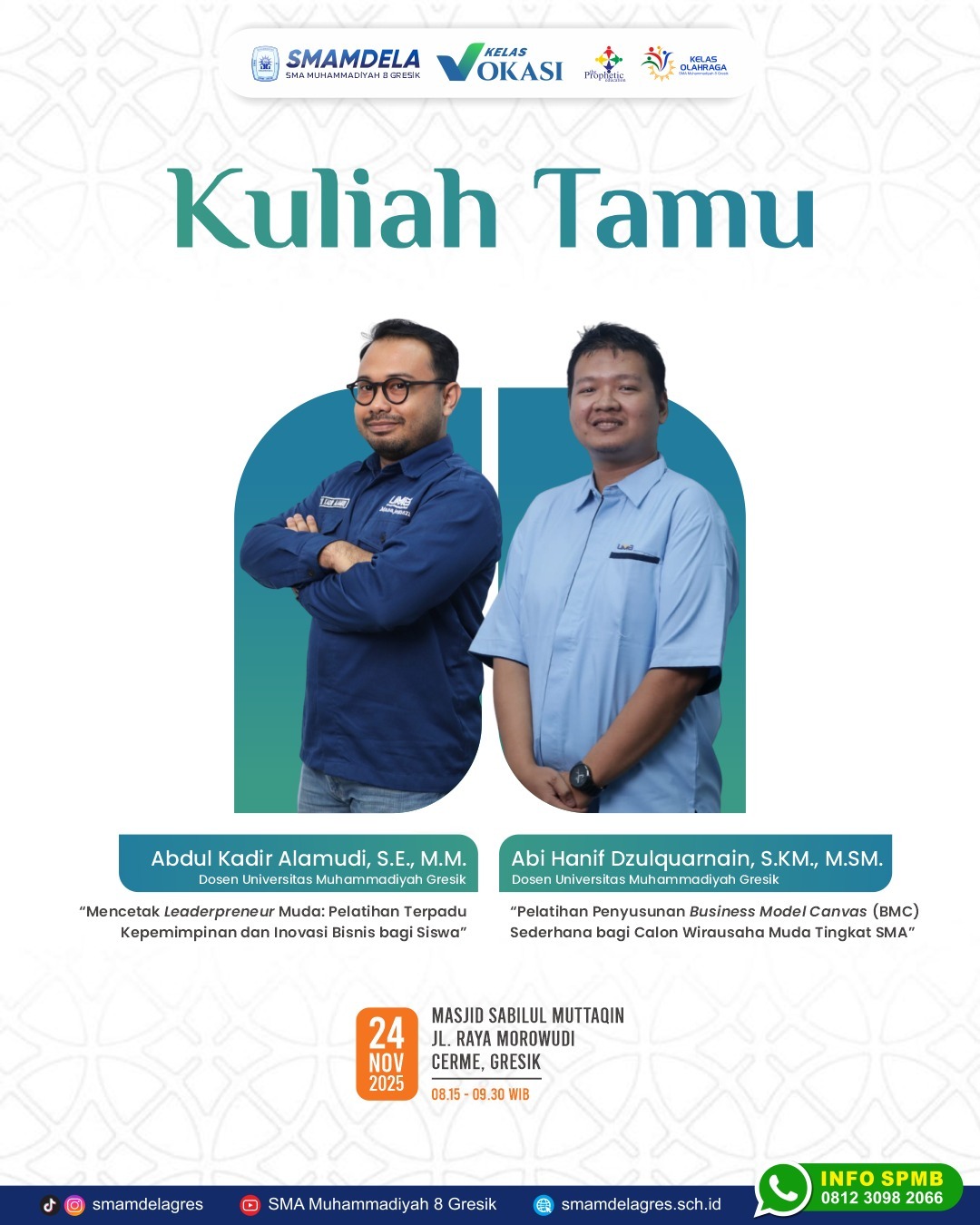 Kuliah Tamu SMAMDELA Tahun 2025